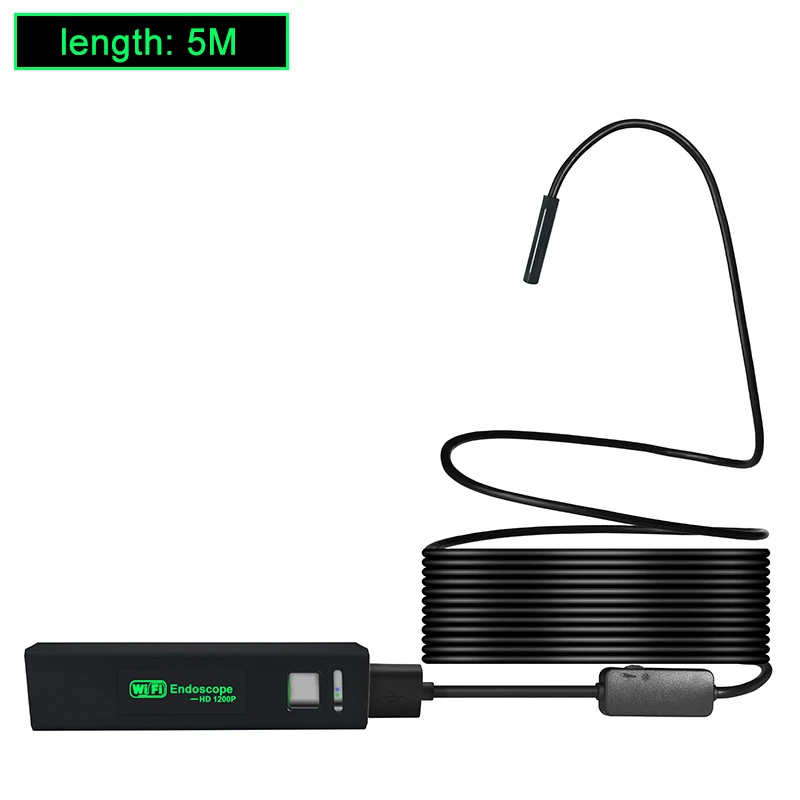 

8mm 8 Led Wifi Camera Hd 1200p Mini Waterdichte Harde Zachte Draad Draadloze Borescope Camera Android Endoscoop