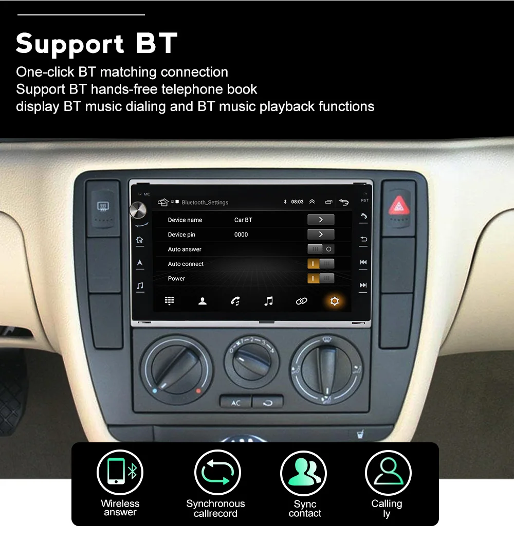 Автомагнитола на Android 10 0 с GPS-навигацией для Peugeot 307 VW PASSAT B5 JETTA BORA GOLF 4 POLO MK5 MK4