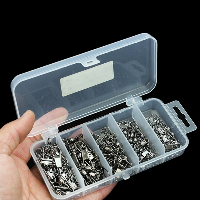 100 шт. рыболовные вертлюжные медные роликовые соединительные соединители для