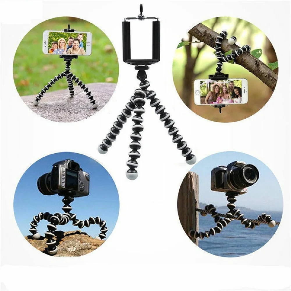 octopus flexible tripod stand table desk mini tripod gorillapod for phone telefon mobile phone smartphone dslr camera free global shipping