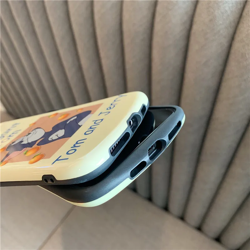 Чехол для iPhone 11 Pro Max чехол телефона с мультяшным Томом котом и Jerry Mouse мягкий из ТПУ