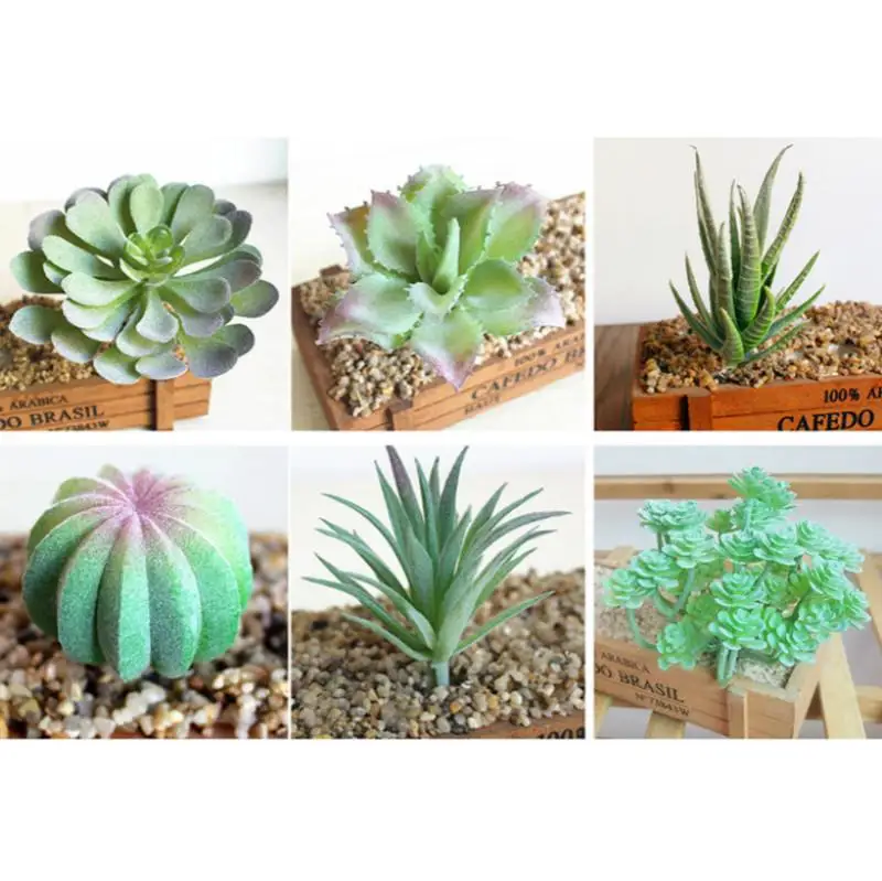 Различные искусственные мясистые растения Лотос пейзаж декоративный цветок