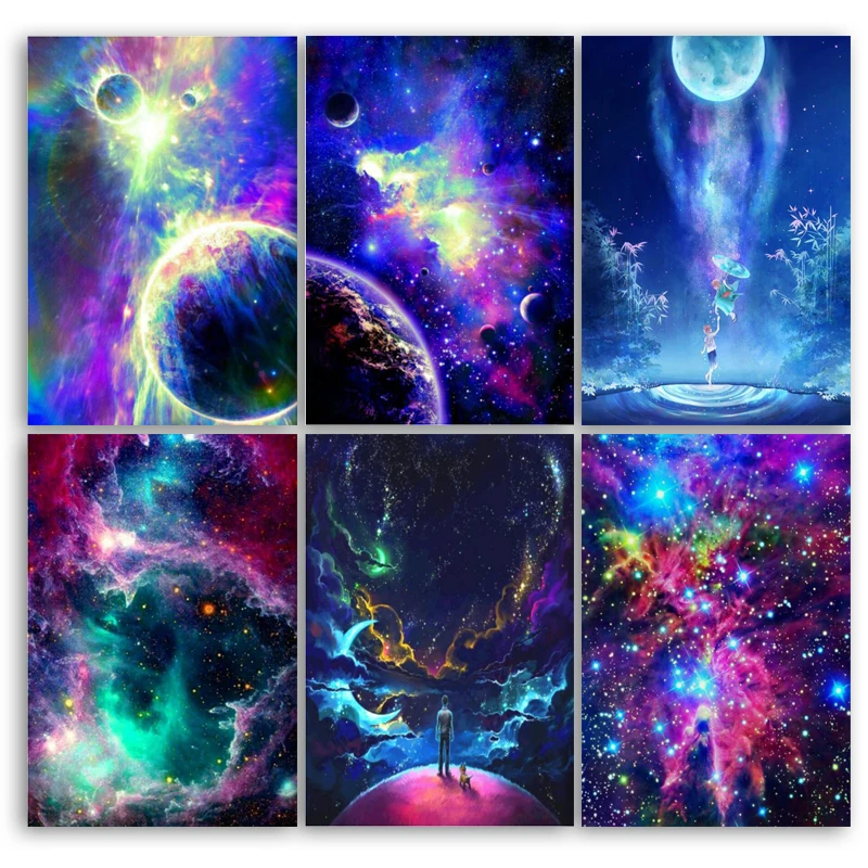 Камни в форме ромба дрель 5D DIY алмазная живопись пейзаж крест стежка вышивка