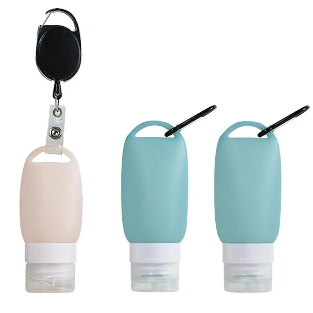 5 шт./лот 30 мл круглый силиконовый однотонный держатель для дезинфицирующего