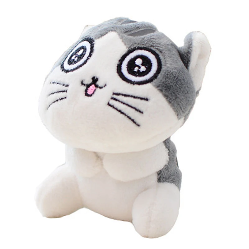 

9CM Cat Cute Sitting Plush Stuffed Toys Bouquet Gift Soft Plush Cat Dolls Cute CAT Key Chain Pendant Plush Toy