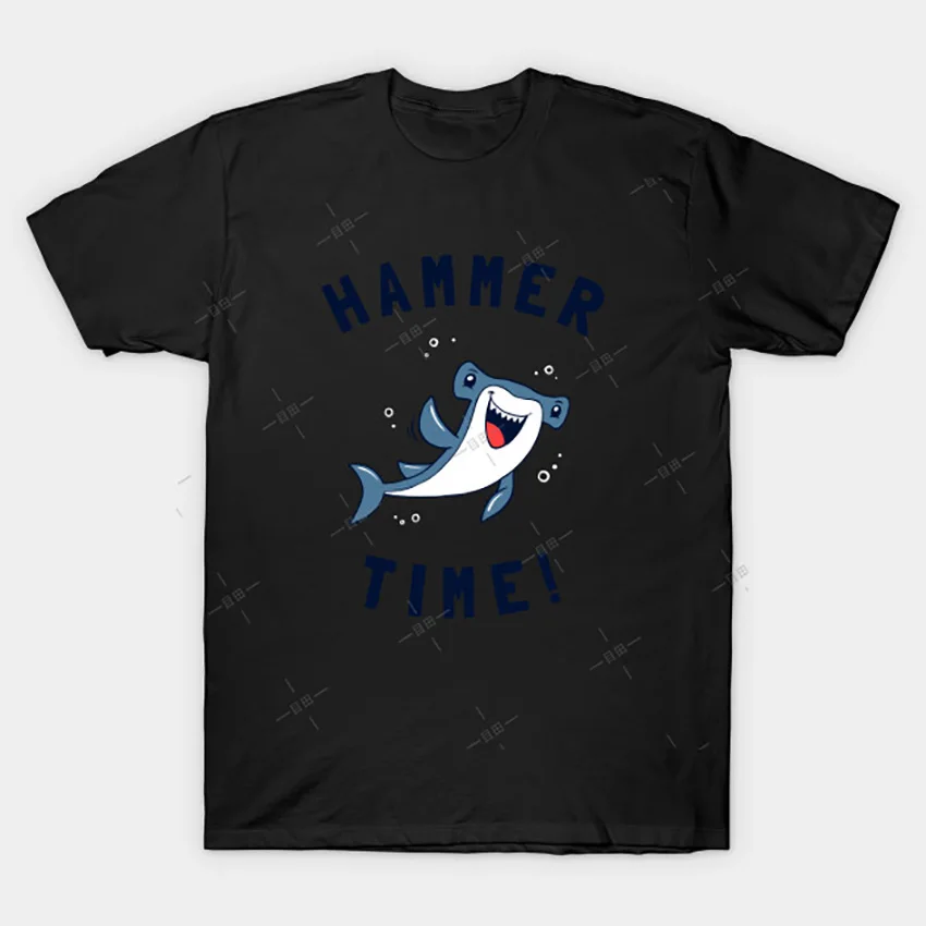 Hammer Time футболка hammer head tee shark океанская морская биология забавные акулы|Мужские