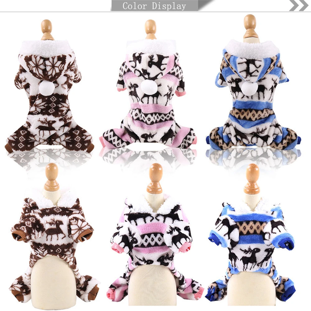 Милая Одежда для кошек Двухслойное теплое хлопковое пальто щенков одежда