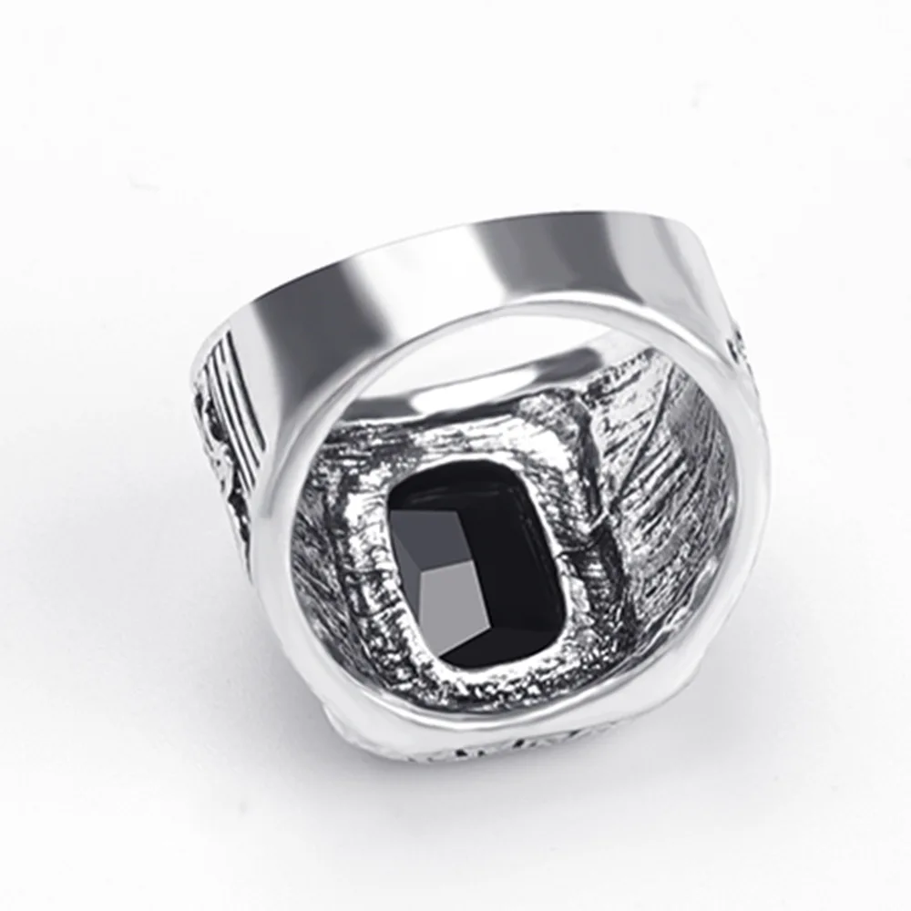 Кольцо с натуральным камнем для мужчин и женщин большое винтажное ювелирное