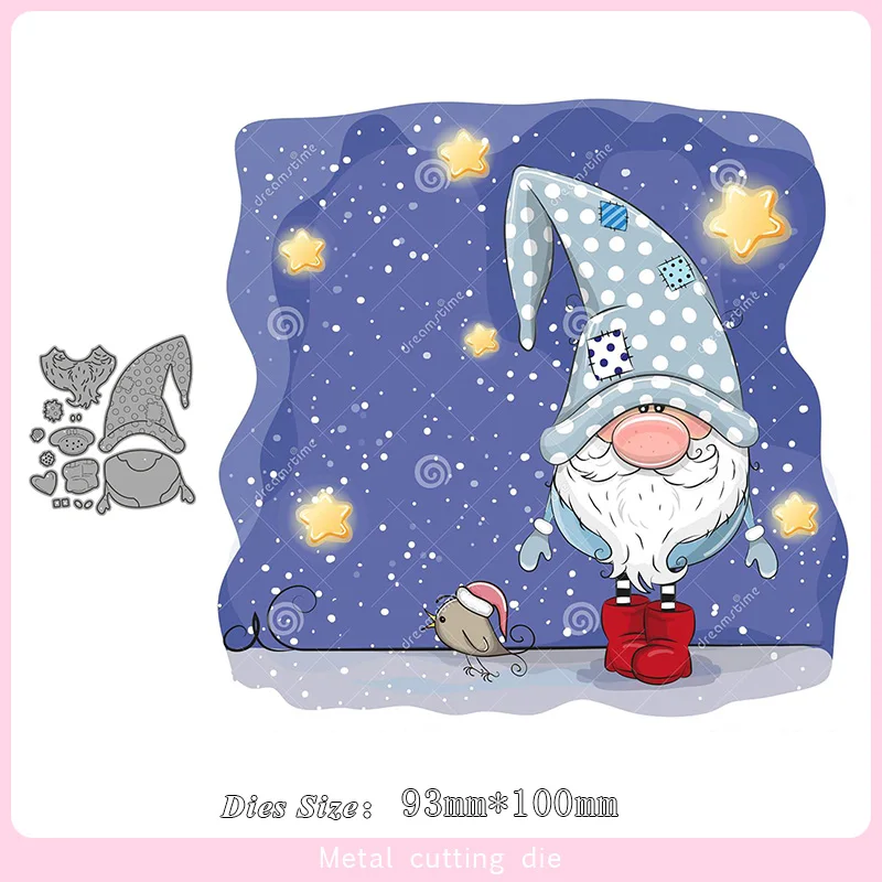 Зимний Рождественский набор кукол металлические Вырубные штампы для сделай сам