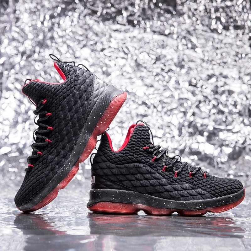 Men Basketball Shoes Sneakers Basket Trainers Male Ankle Shockproof Couple Elastic LBJ Zapatillas De Baloncesto |