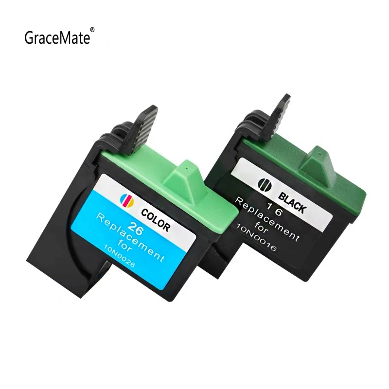 

GraceMate Ink Cartridge 16 26 Compatible for Lexmark 16 26 Printer I3 X1110 X1130 X1140 X1155 X1160 X1180 X1185 X1190 X119
