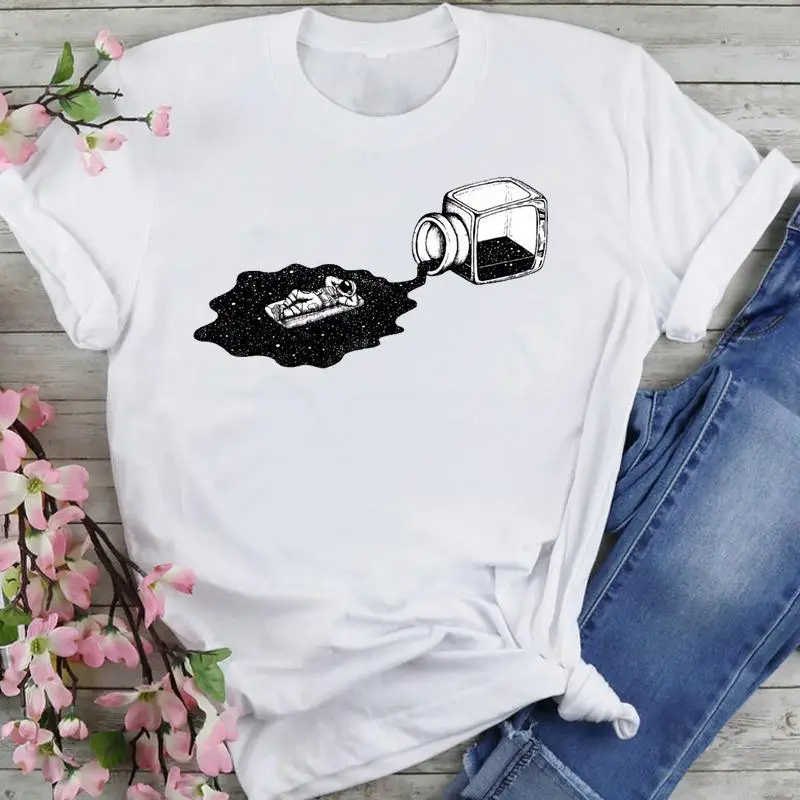 

Women Graphic 90s Watercolor New Love Style Cartoon Summer Fashion Print Short Sleeve Female Clothes Tops Tees Tshirt T-Shirt