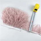 Оптовая продажа, для детей возрастом от 5 до 10 метров, кожа, цвет РОЗОВЫЙ, обрезки страусовых перьев юбка лента шириной8-10 см перья для ремесел свадебные украшения из перьев