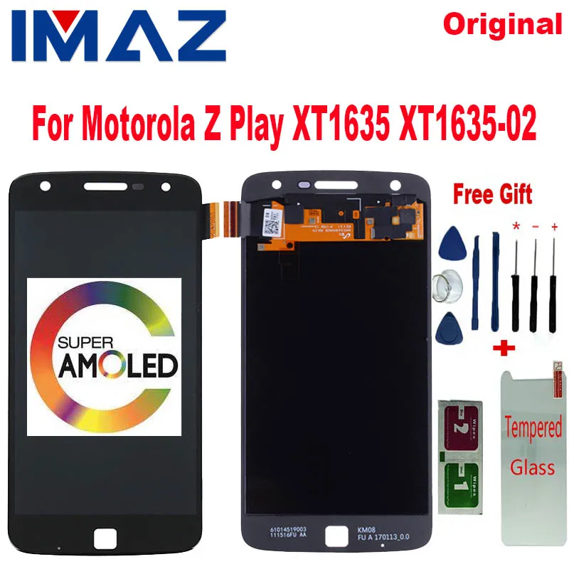 IMAZ 5 &quotAMOLED-экран для Motorola Z Play ЖК-дисплей Moto XT1635 оригинальный сенсорный ЖК-экран