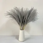 Сушеные пампасы, трава, натуральный нефрагмит, тростник, свадебные цветы, украшение для стола, вечевечерние