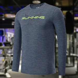 Мужская спортивная компрессионная рубашка с длинным рукавом и принтом