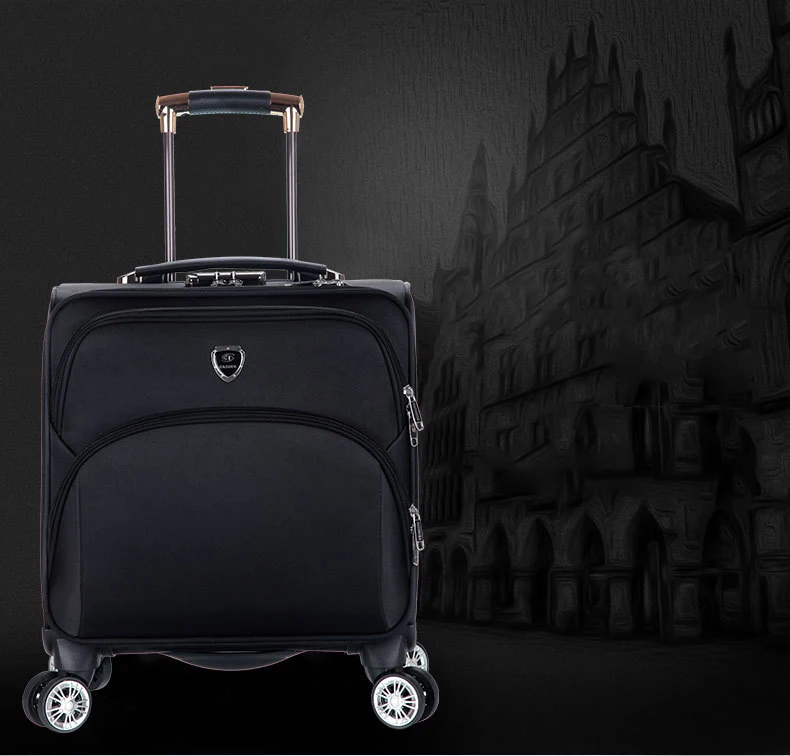 New 18 Inches Oxford Trolley Case Portable Luggage High Quality Travel Suitcases On Wheels Carry on Business Valise Trip Bags