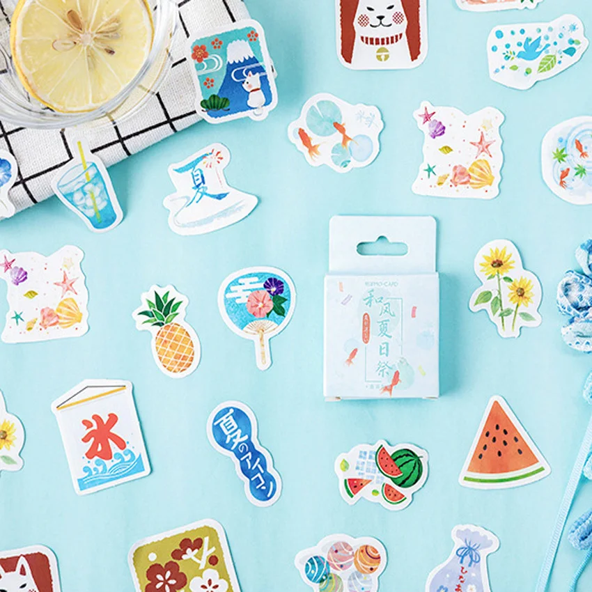 46 шт./корт. Lovely MOMO серия бумажных наклеек Diary Декоративные DIY ручные наклейки