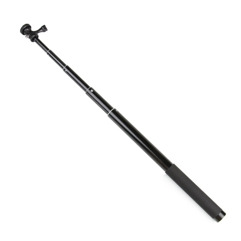 

RISE-1.5M Extendable Selfie Stick Monopod with 1/4 Inch Screw Hole for GoPro Hero 7 6 5 4 3+ 3 Action Cam Go Pro HD