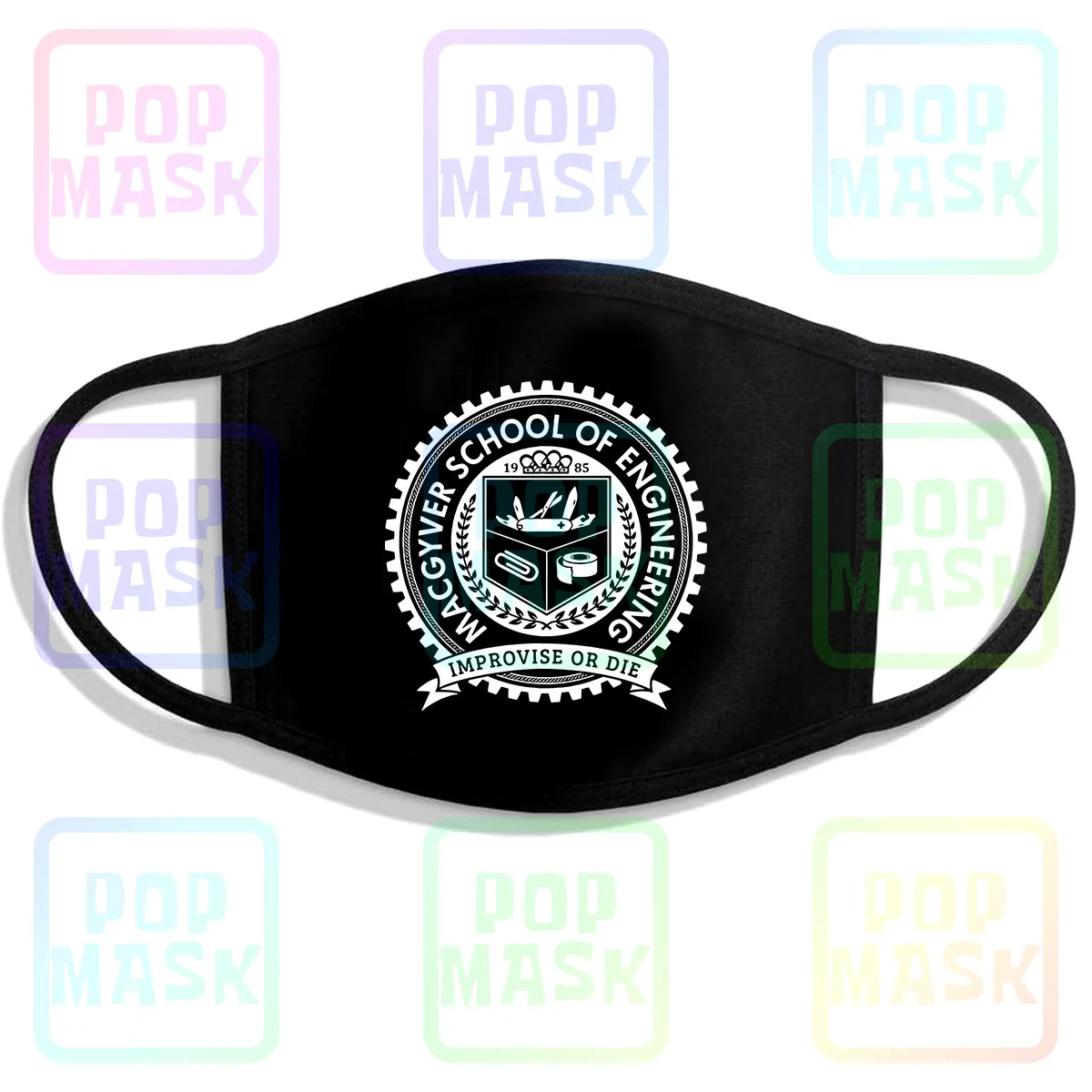 Маска для лица, многоразовая, из хлопка, с белым верхом