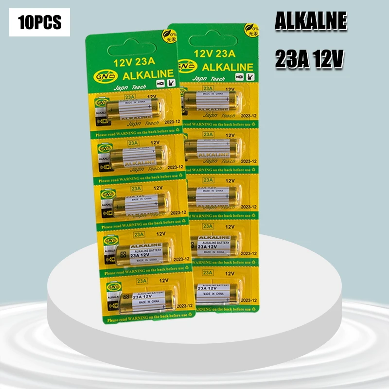 10PCS New Dry Alkaline Battery 23A 12V A23 For Doorbell Car alarm Remote control 21/23 23GA A23 A-23 GP23A RV08 LRV08 E23A V23GA