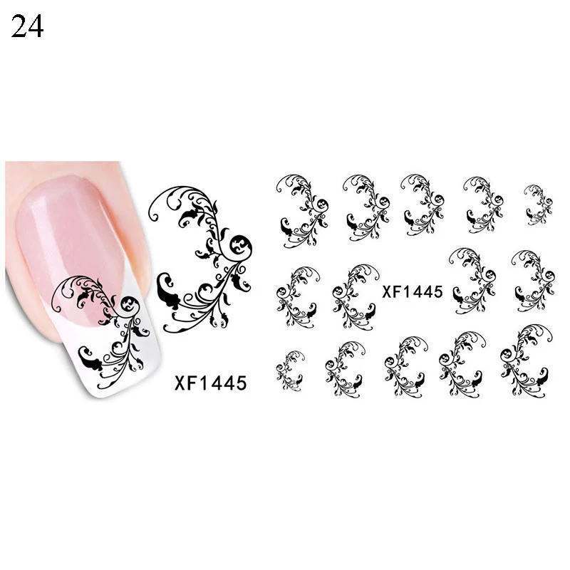 

1 PC Nail Sticker Stickers Nail Art Nail Decal Waterproof Colorful Flowers Butterfly Useful Fashion Nail Art Decoration