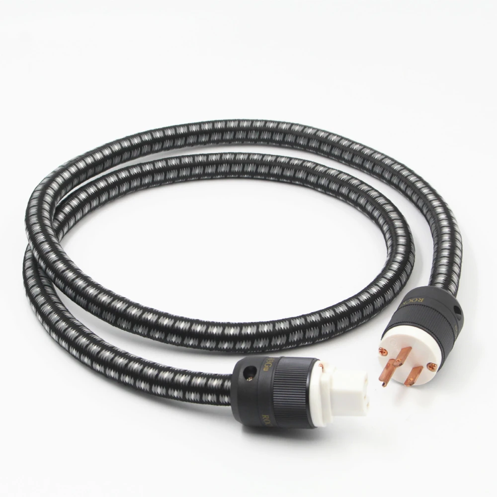 Лихорадка из бескислородной меди Мощность Шнур кабель питания Hi Fi для аудио