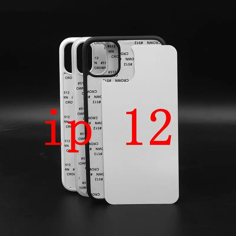 2d Резиновый термополиуретановый сублимационный чехол для iphone 12 pro mini 7 8 XS / XR Max с