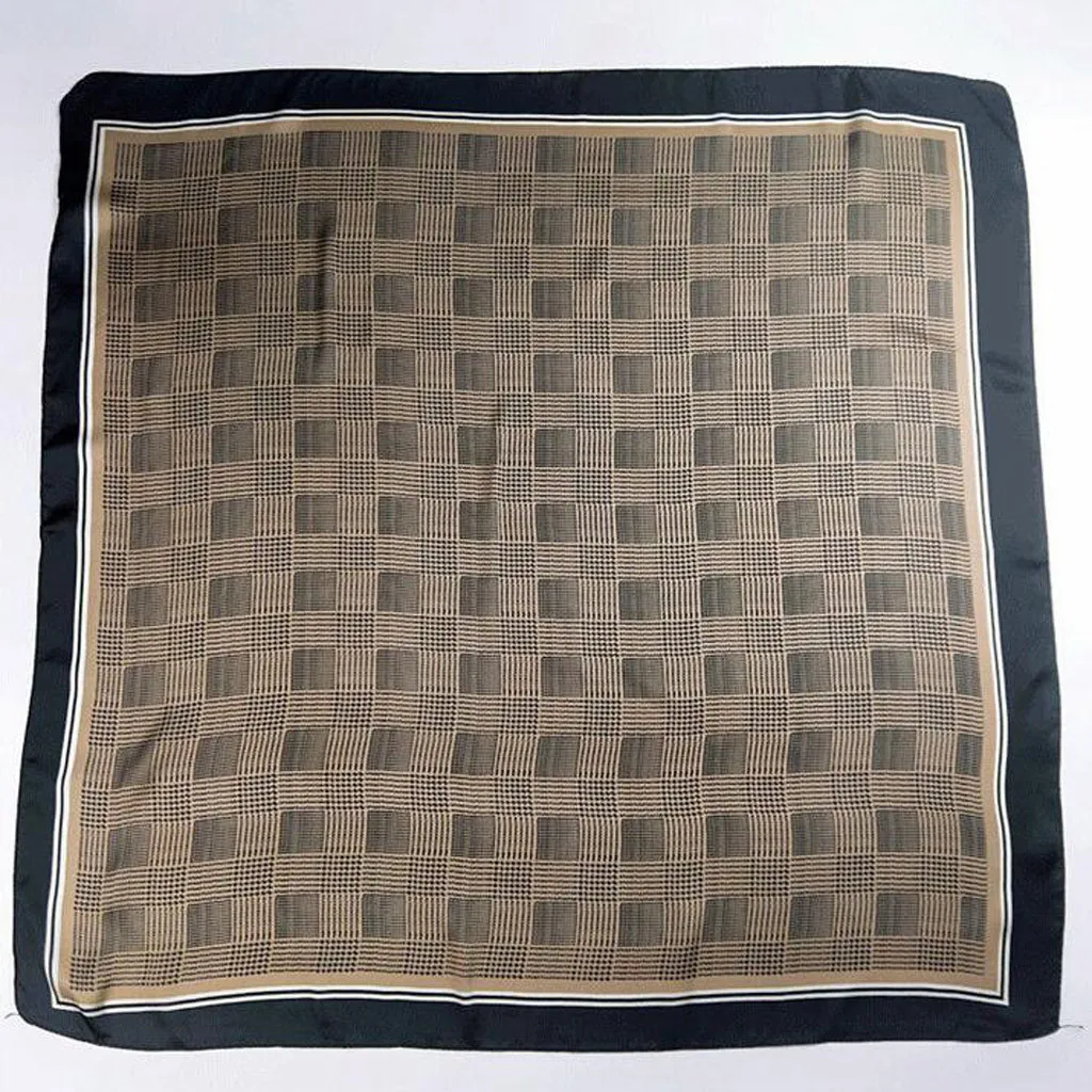 

Women's Printed Satin Silk Scarf Summer Korean Square Scarf Head Wrap Fashion Handkerchief Neck Scarves Mother's Day Gift