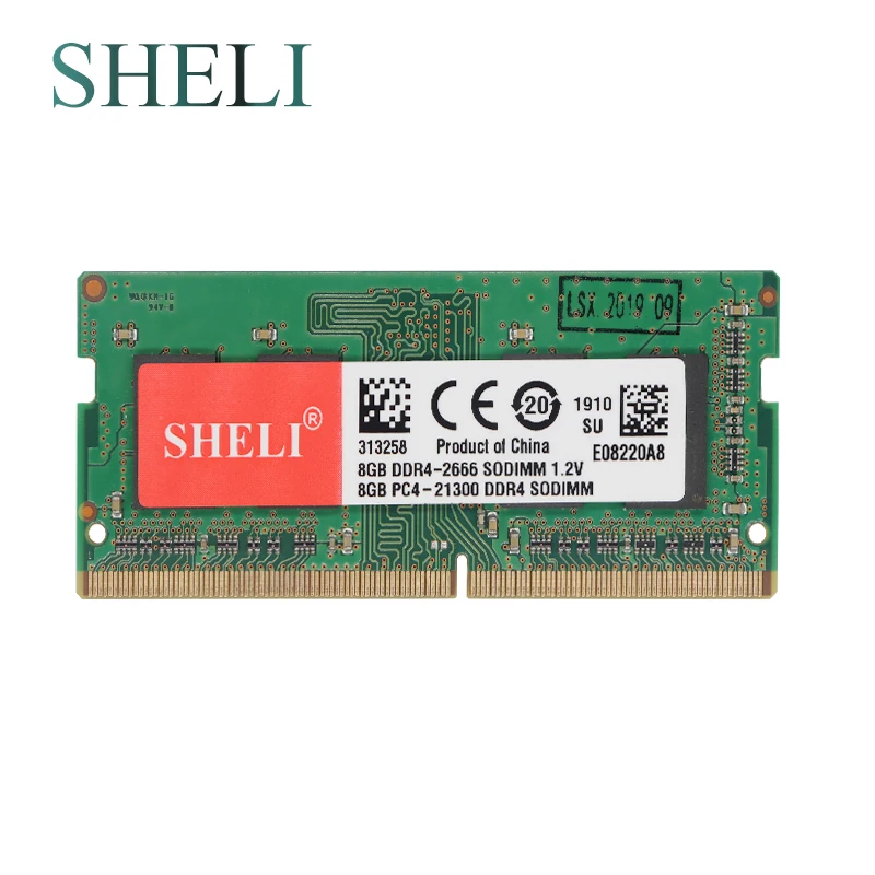 Новая память для ноутбуков SHELI 8 ГБ 1RX16 PC4 21300S DDR4 2666 МГц 1 2 в ноутбуков|Оперативная