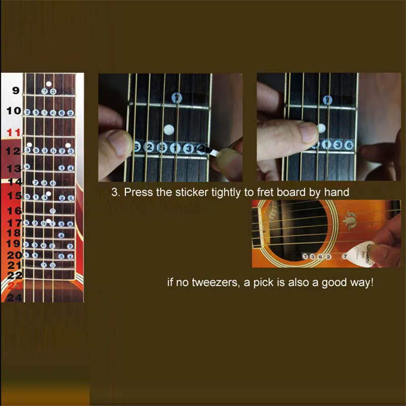 Акустическая Электрогитара записная книжка музыкальный стикер/стикерс на