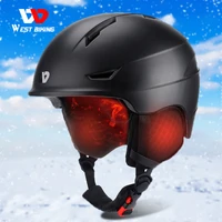 west biking winter ski helmet warm child kids snowboard cycling safety cap men women adjustable motorcycle electric bike helmet