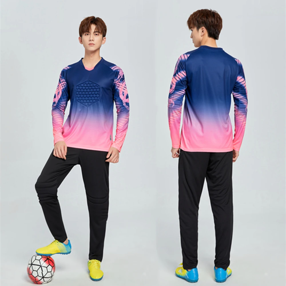 Футболка и шорты для мужчин женщин комплект из джерси с губкой защиты вратаря