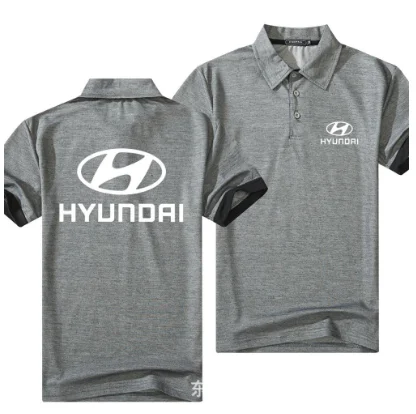 

Casual polo Shirts Brand 2019 Fashion Male for HYUNDAI Polo Shirt Man Short Sleeve Slim Slim Polos Business men's polo shirt