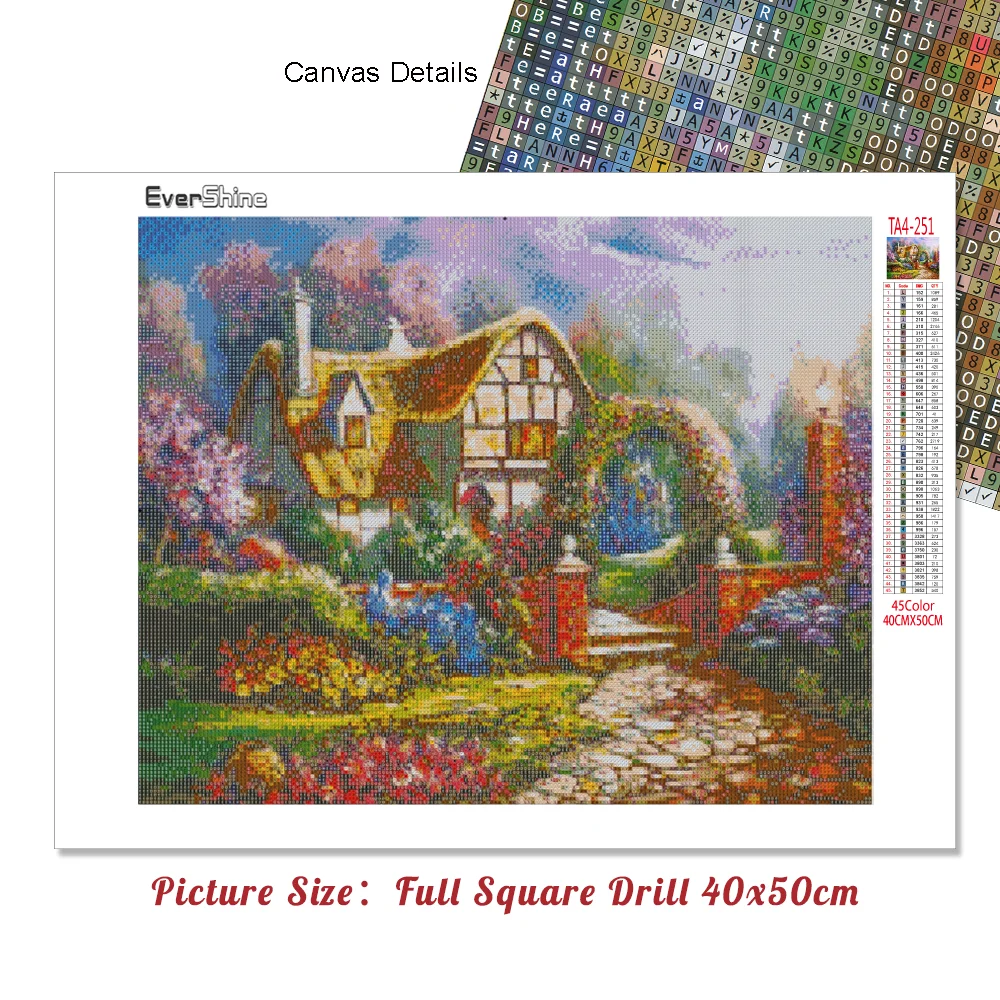 evershine 5d diy diamond embroidery house rhinestone pictures diamond painting landscape cross stitch kit home decoration free global shipping