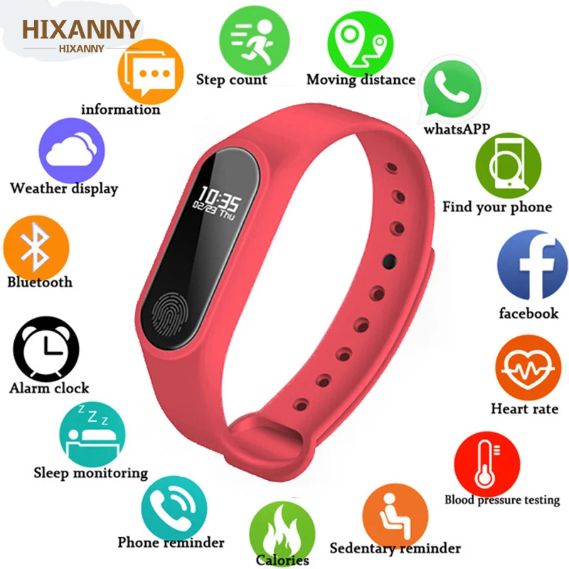 M2 Smartband фитнес трекер умный Браслет кровяное давление монитор сердечного ритма
