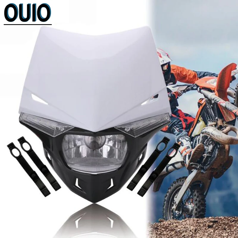 Motorcycle Headlight Mask For KTM 12V Fairing Motocross Enduro Supermoto Dirt Bike Head Light Motor Assembly EXC SX MX |