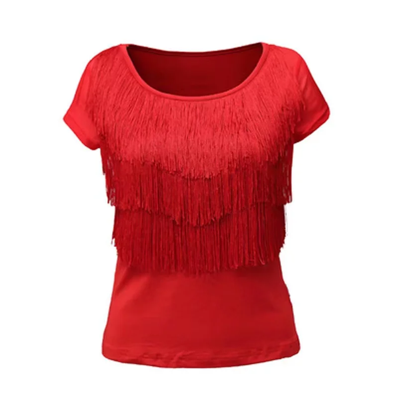 Женские костюмы для латиноамериканской бальной самбы топы с кисточками и