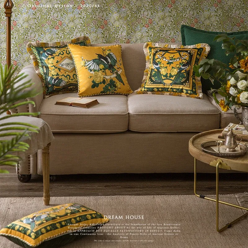 Роскошный декоративный чехол для диванной подушки в фермерском стиле винтажный