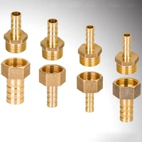 1pcs 468101214mm 16mm 19mm 20mm 25mm hose barb to 18 14 38 12 34 bsp female male brass pipe fitting gas connector