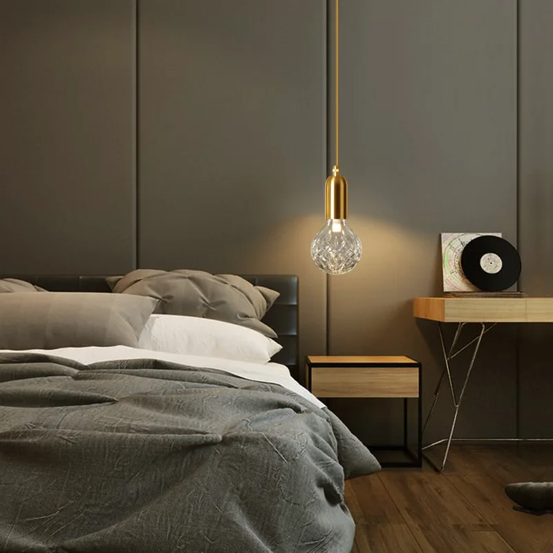 Современный минималистичный винтажный подвесной светильник в виде бутылки вина