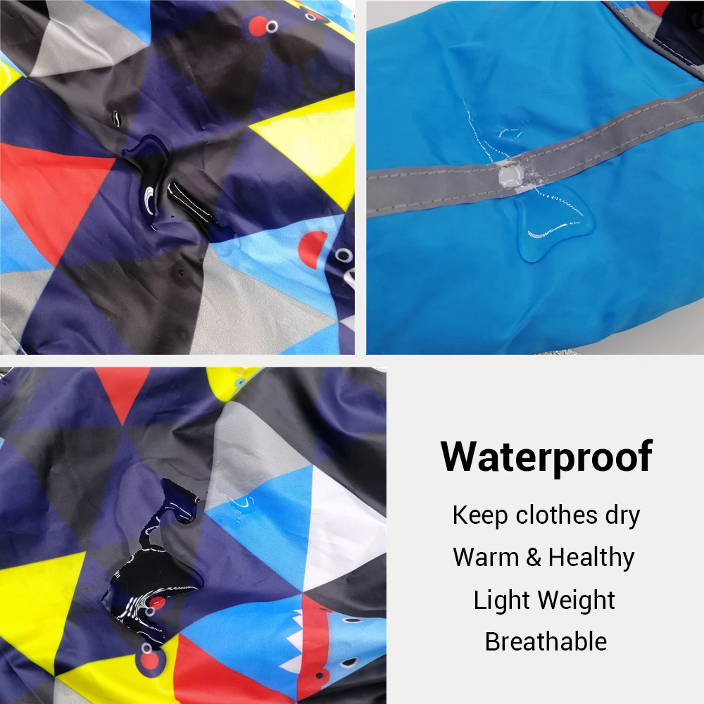 Зимняя одежда для собак водонепроницаемый комбинезон маленьких светоотражающий