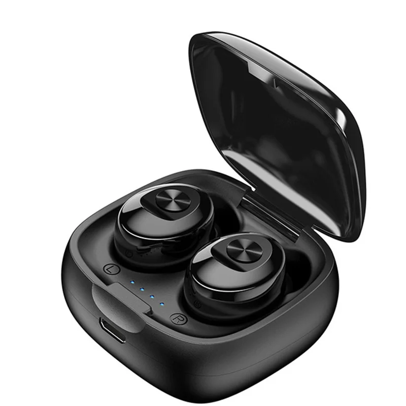 XG12 Black Amorno Bluetooth настоящие беспроводные наушники 5D стерео наушники мини TWS водонепроницаемые наушники без головок 2200 мАч power Bank для телефона - Цвет: XG12 Black