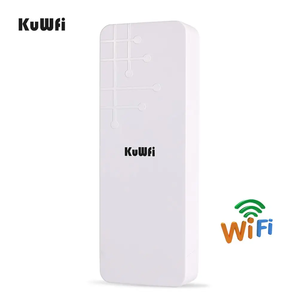 KuWfi Беспроводной маршрутизатор 300 Мбит / с 2.4G Открытый и закрытый CPE 1 3 км