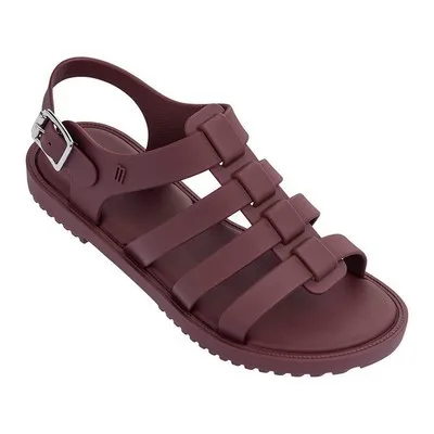 Фиолетовый Melissa/оригинальная обувь; женские босоножки; прозрачная обувь; коллекция года; плоский сандалии пляж; обувь; женские босоножки; Летняя обувь; нескользящая обувь - Цвет: Фиолетовый