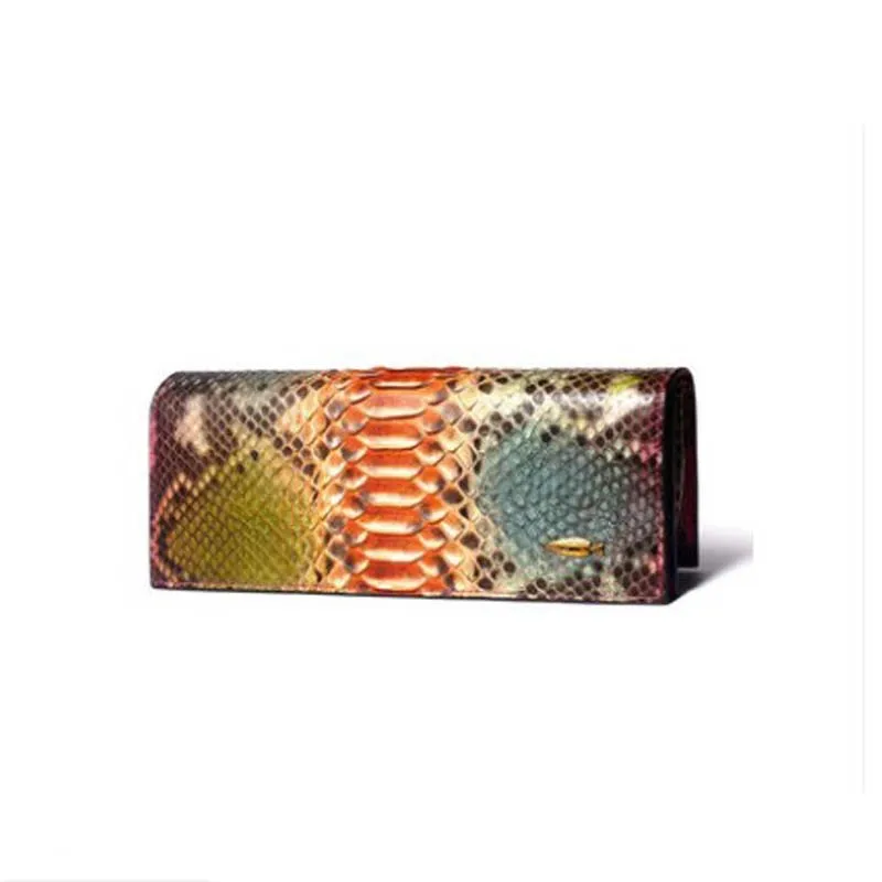 

YuanYu new import real python leather women clutches female serpentine women long purse wallet