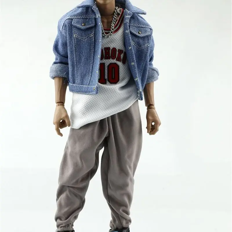 

In Stock 1/6 Scale Soldier Clothes Fashion Denim Jacket Suitable fit 12 inches Action Figure Body
