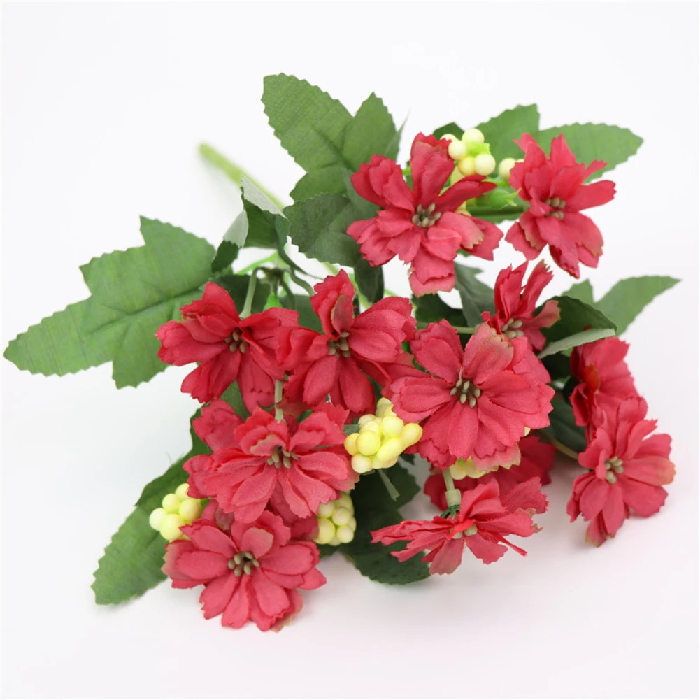 1 букет очаровательные искусственные цветы для свадьбы украшения дома