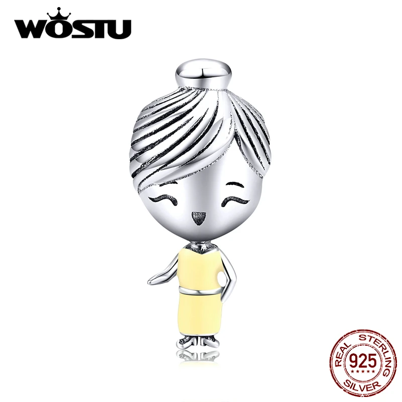 WOSTU Семейные Подвески для мамы и папы из стерлингового серебра 925 пробы бусины