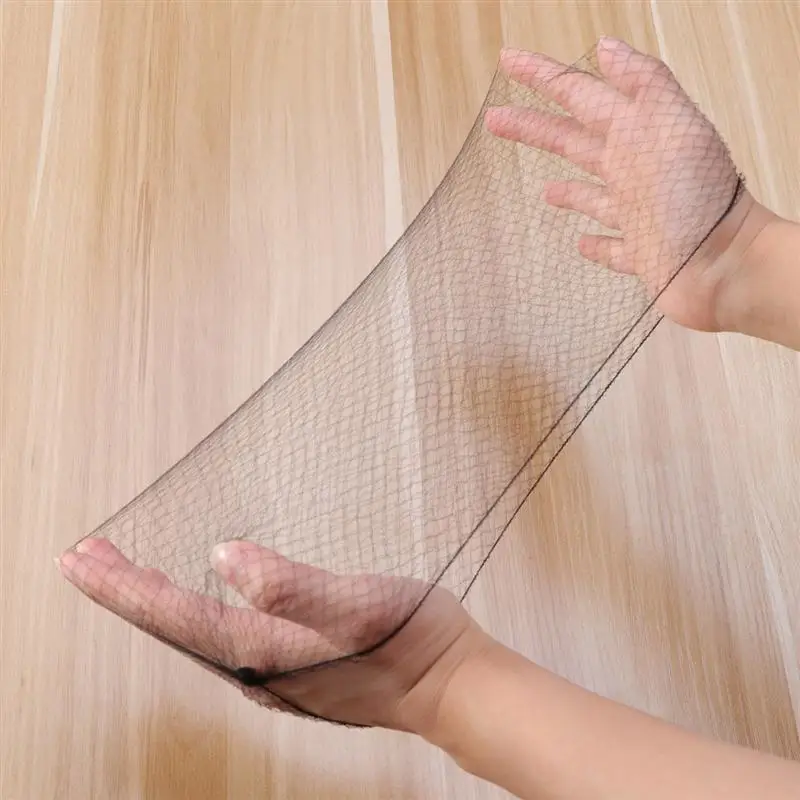 

100pcs Hair Nets Invisible Elastic Edge Mesh Hair Tool Accessories Black